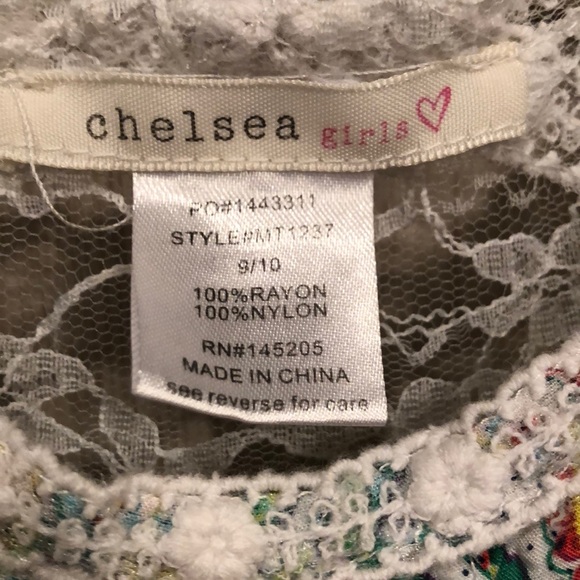 Little Girls size 9/10 Sleeveless Top - Picture 2 of 3